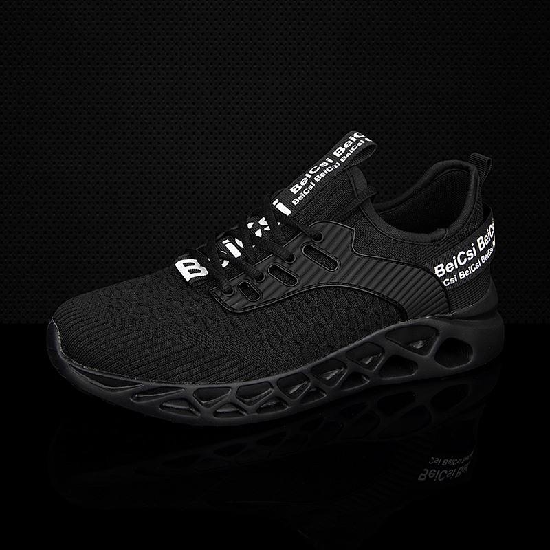 Softsfeel Men's AirCushion Shoes - Black-SOFTSFEEL