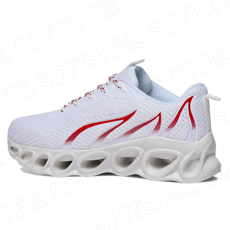 Softsfeel Men's Relieve Foot Pain Perfect Walking Shoes - White-SOFTSFEEL