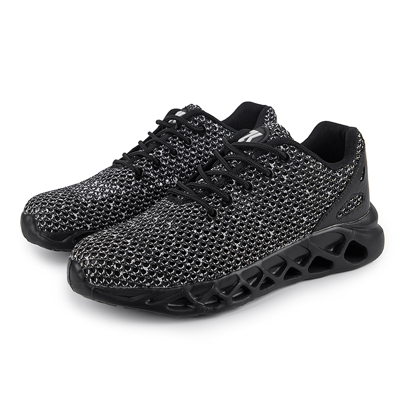 Softsfeel Men's Relieve Foot Pain Perfect Cushioning Walking Shoes-Black-SOFTSFEEL