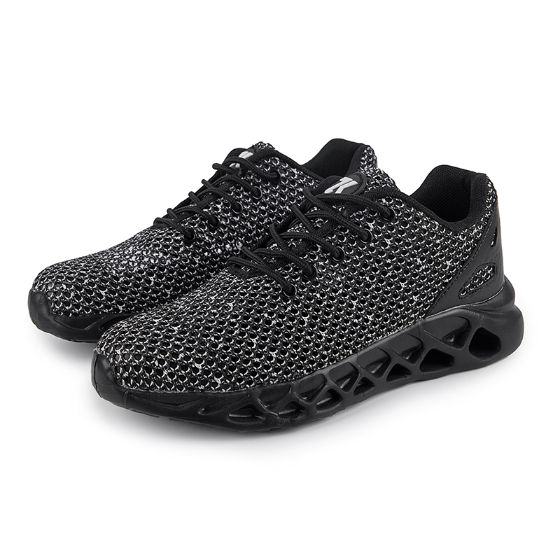 Softsfeel Men's Relieve Foot Pain Perfect Cushioning Walking Shoes-Black-SOFTSFEEL