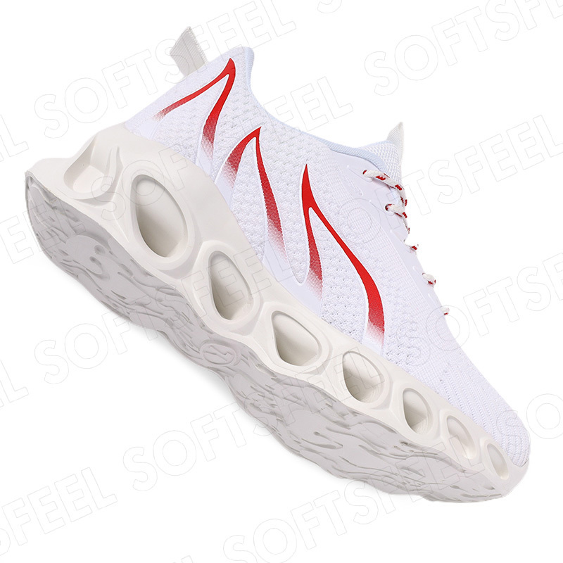 Softsfeel Men's Relieve Foot Pain Perfect Walking Shoes - White-SOFTSFEEL