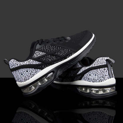 Softsfeel Women's Technology Air Cushion Super Soft Shoes - Black/White-SOFTSFEEL