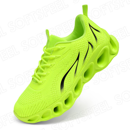 Softsfeel Relieve Foot Pain Perfect Walking Shoes - Fluorescent Green-SOFTSFEEL