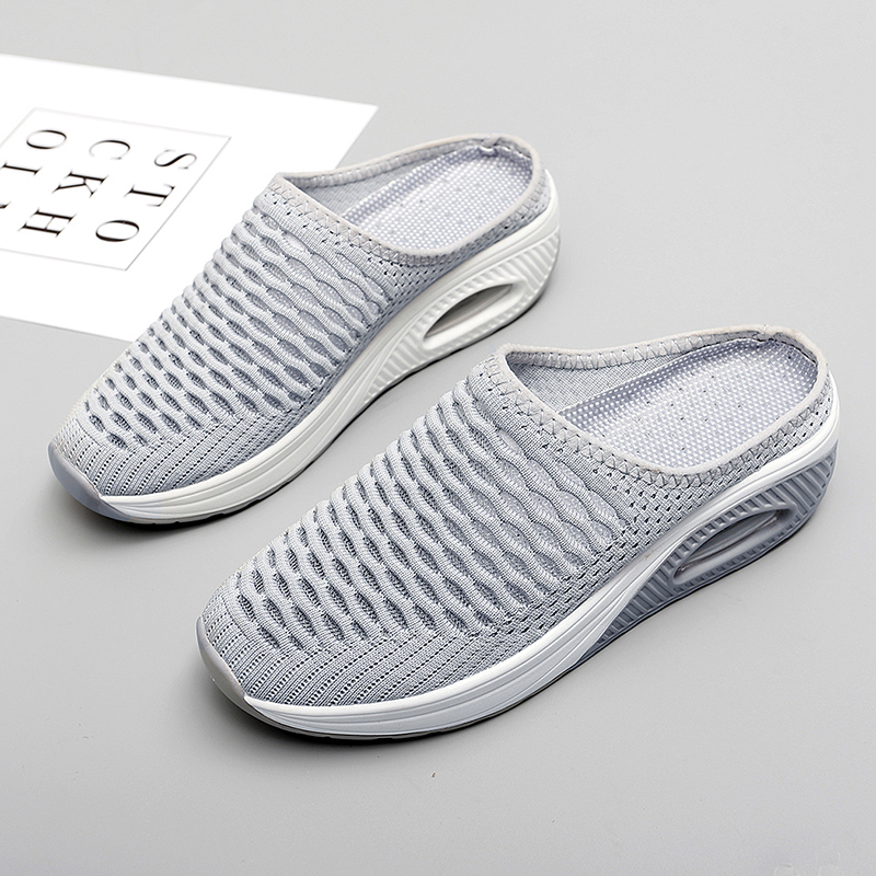 Softsfeel Women's Relieve Foot Pain Perfect Walking Sandals - Gray-SOFTSFEEL