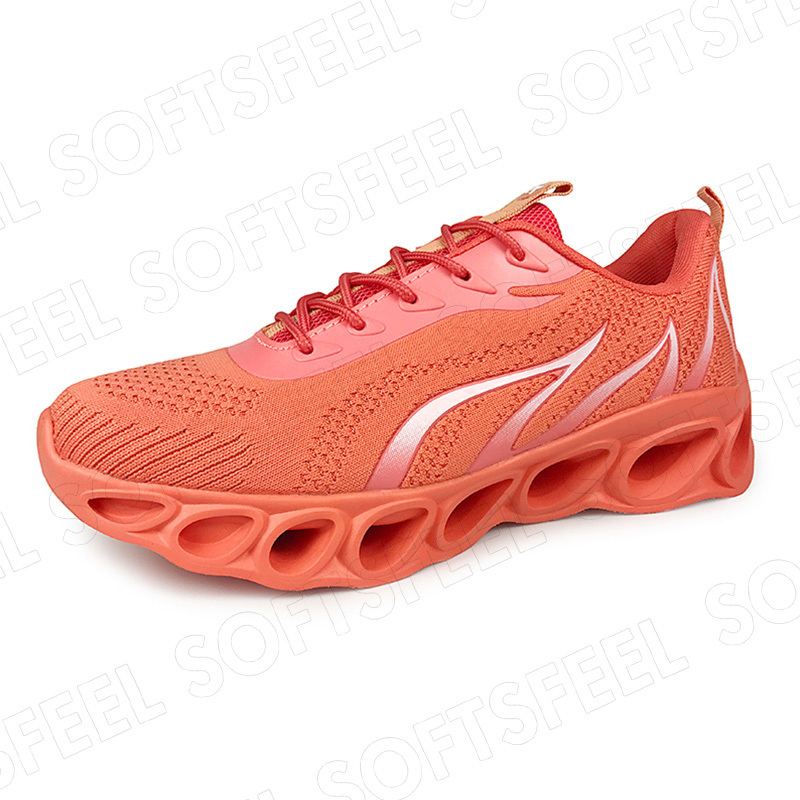 Softsfeel Women's Relieve Foot Pain Perfect Walking Shoes - Orange-SOFTSFEEL