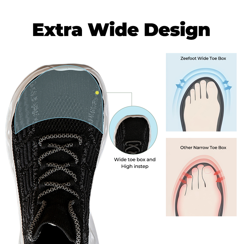 Women's WideToe Grip V3 - Onyx Black