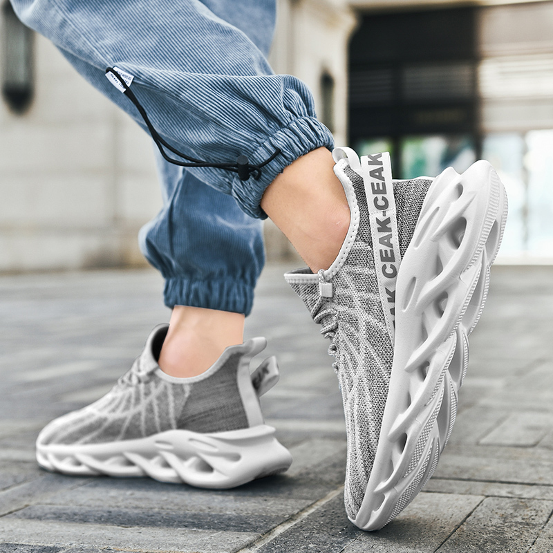 Women's Ortho Stretch Cushion Shoes - Gray-SOFTSFEEL