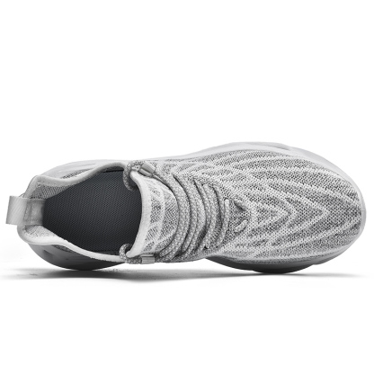 Men's Ortho Stretch Cushion Shoes - Gray-SOFTSFEEL
