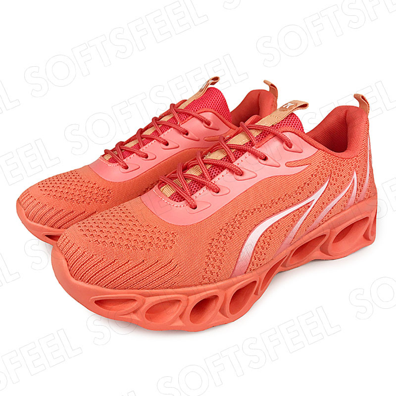 Softsfeel Women's Relieve Foot Pain Perfect Walking Shoes - Orange-SOFTSFEEL