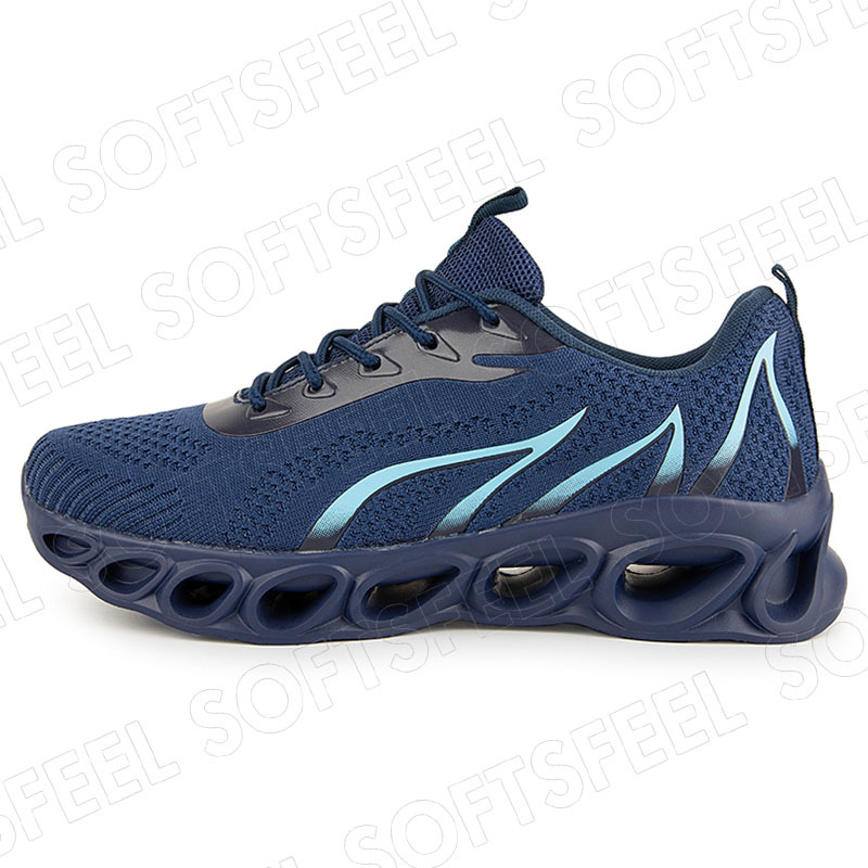 Softsfeel Men's Relieve Foot Pain Perfect Walking Shoes - Dark Blue-SOFTSFEEL