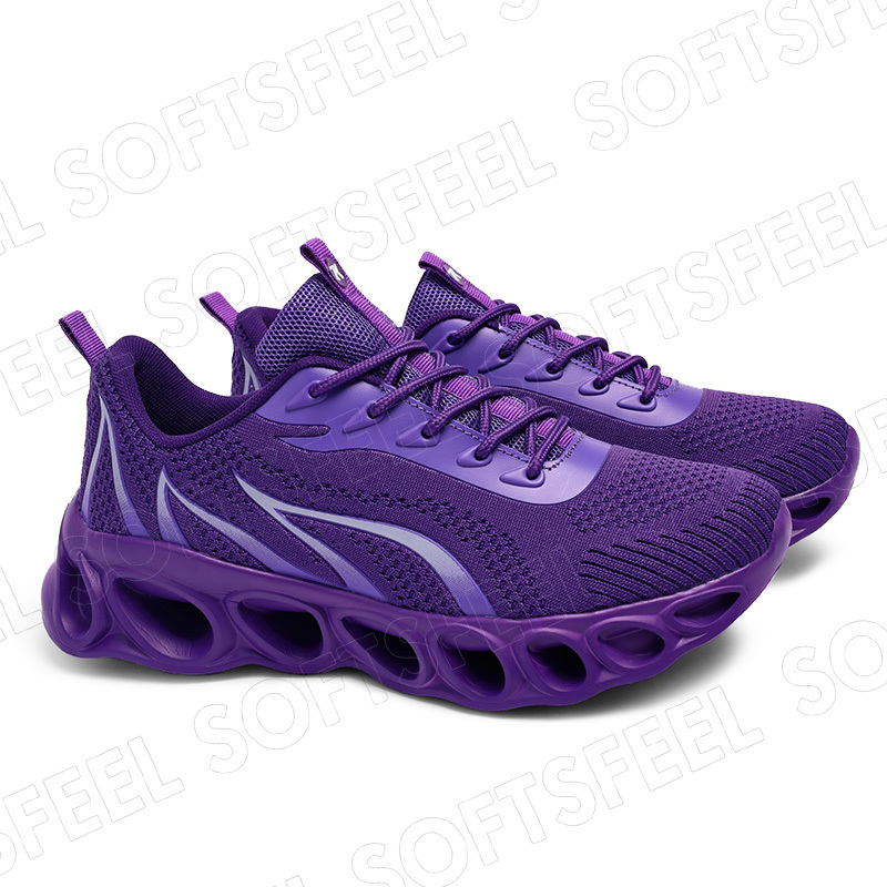 Softsfeel Relieve Foot Pain Perfect Walking Shoes - Purple-SOFTSFEEL