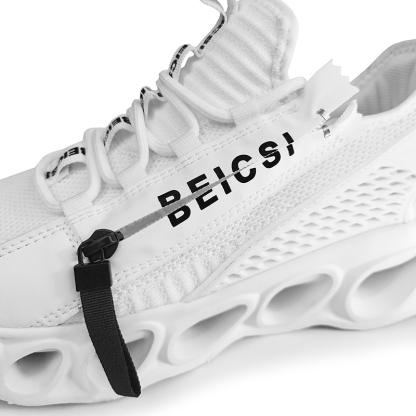 Softsfeel Women's Side-Zip ComfortFit Walking Shoes - White-SOFTSFEEL