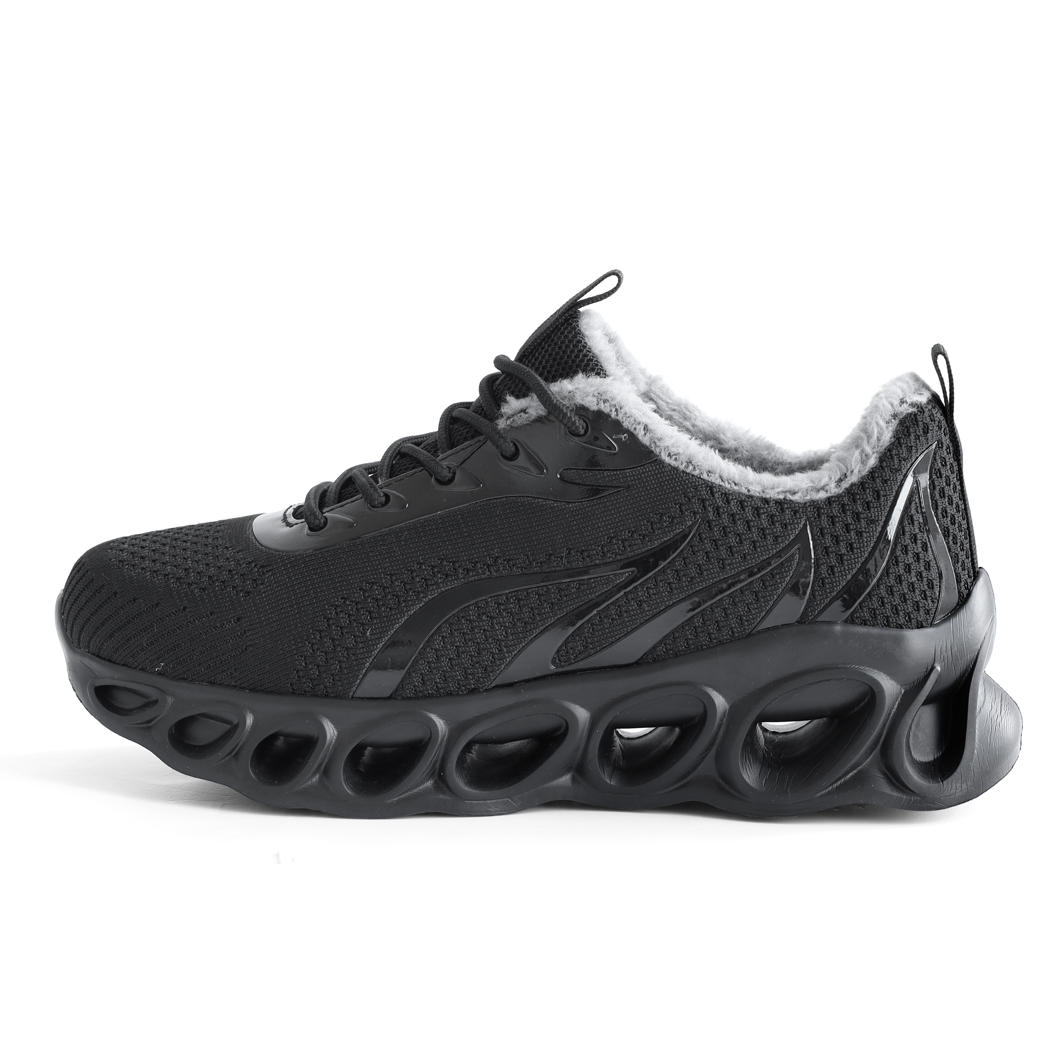 Softsfeel Men's Winter Relieve Foot Pain Perfect Walking Shoes - Black-SOFTSFEEL