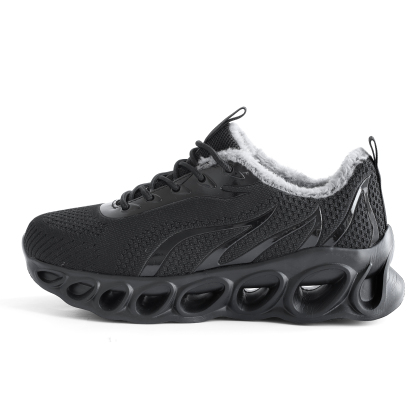 Softsfeel Men's Relieve Foot Pain Perfect Walking Shoes - Black-SOFTSFEEL