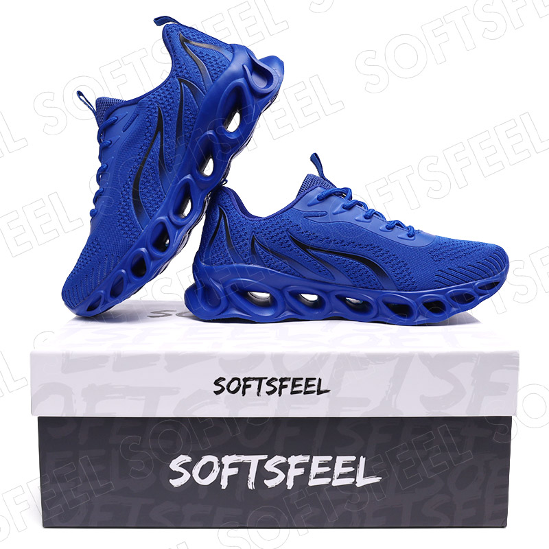 Softsfeel Relieve Foot Pain Perfect Walking Shoes - Blue-SOFTSFEEL