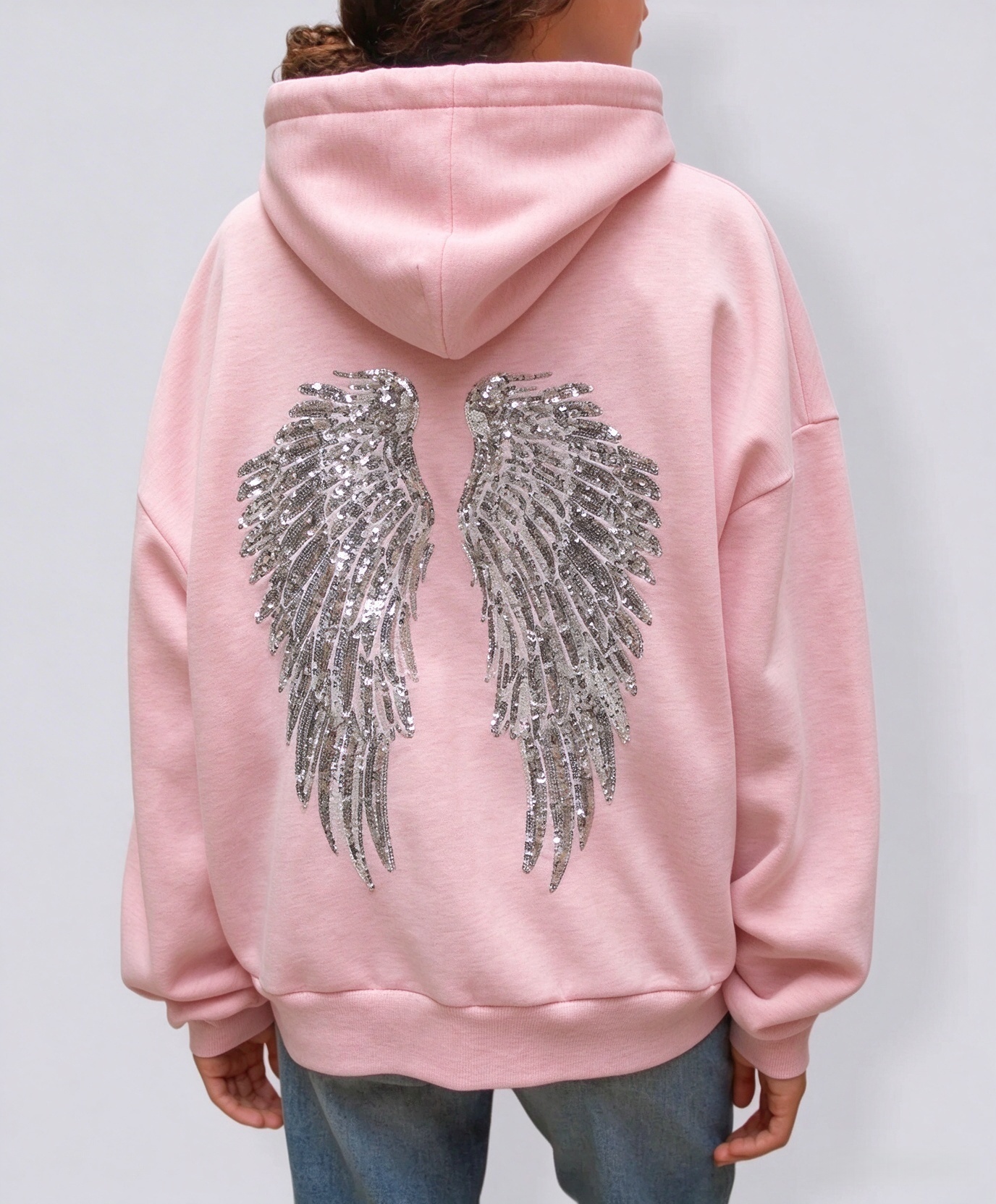 Wings sequin hoodie