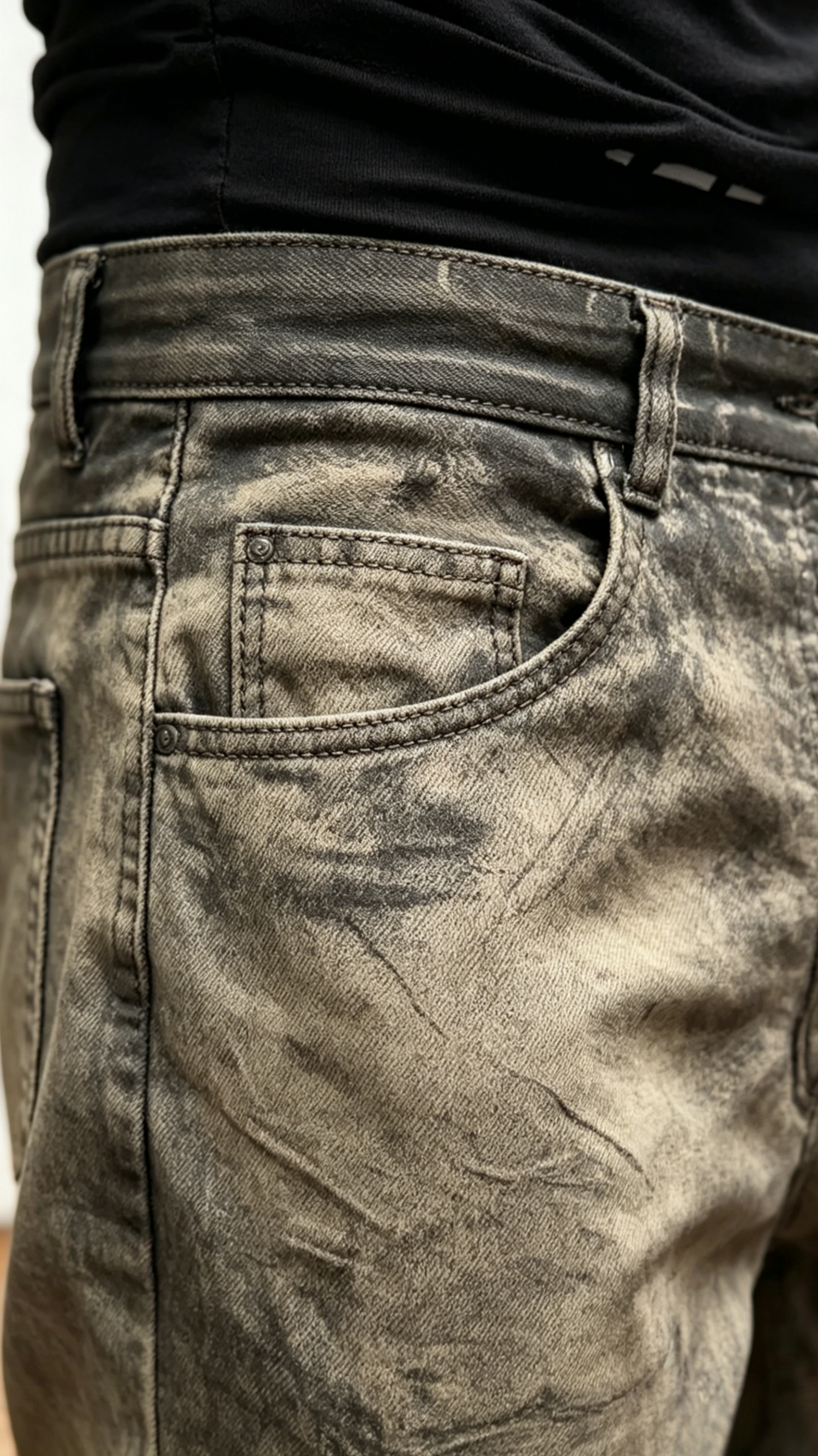 DIRT FADE STACKED FLARE DENIM