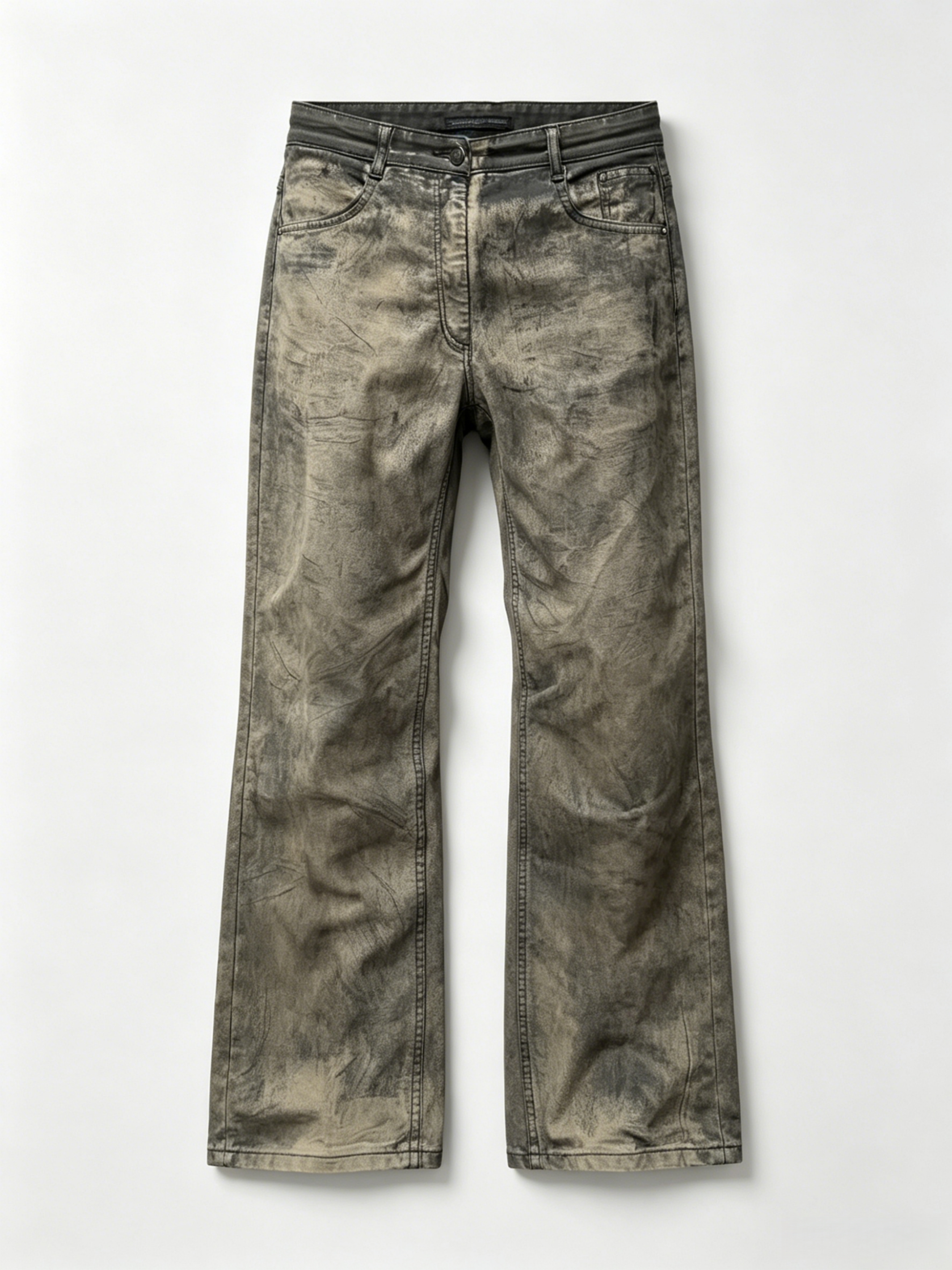 DIRT FADE STACKED FLARE DENIM