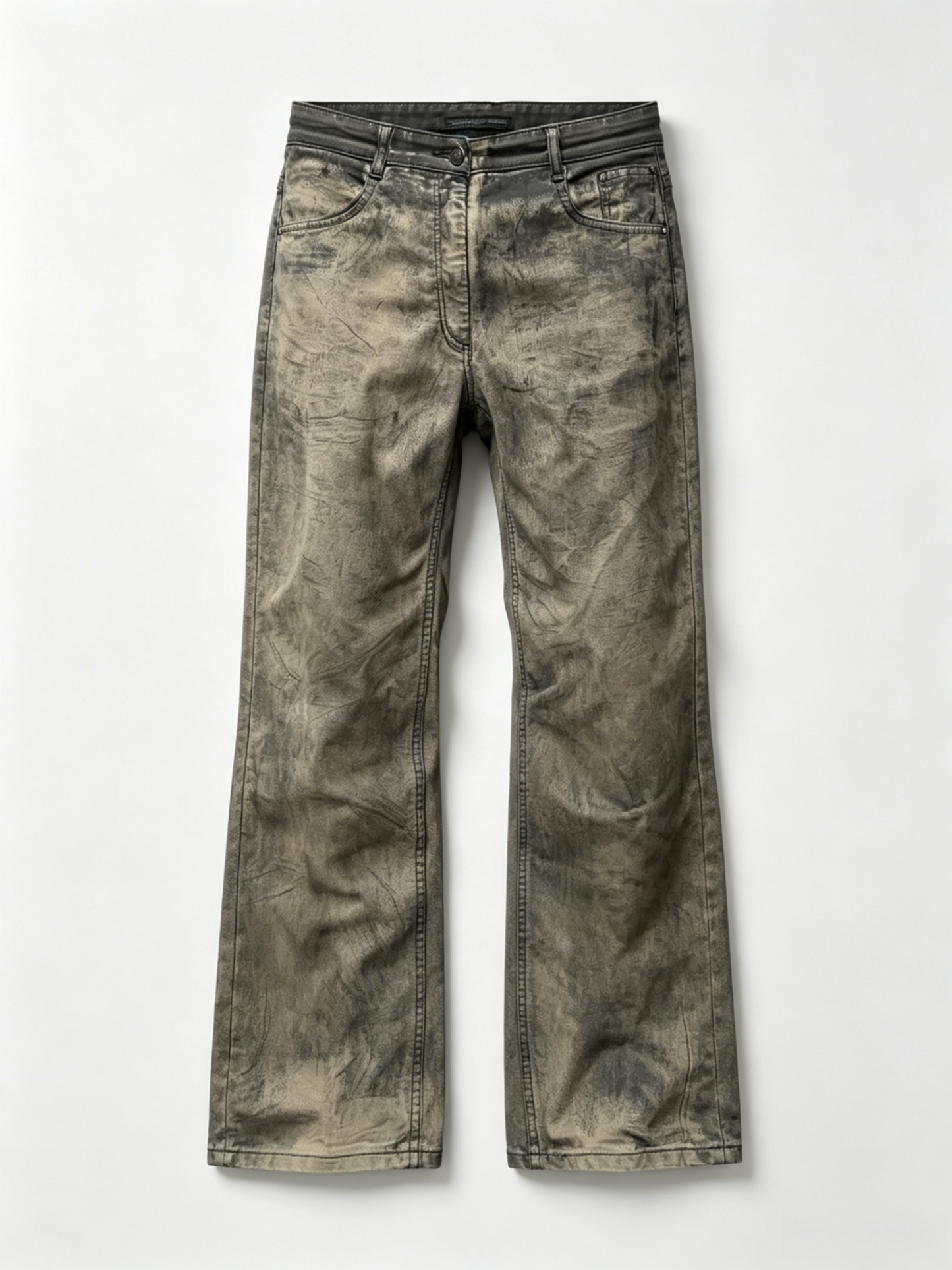DIRT FADE STACKED FLARE DENIM