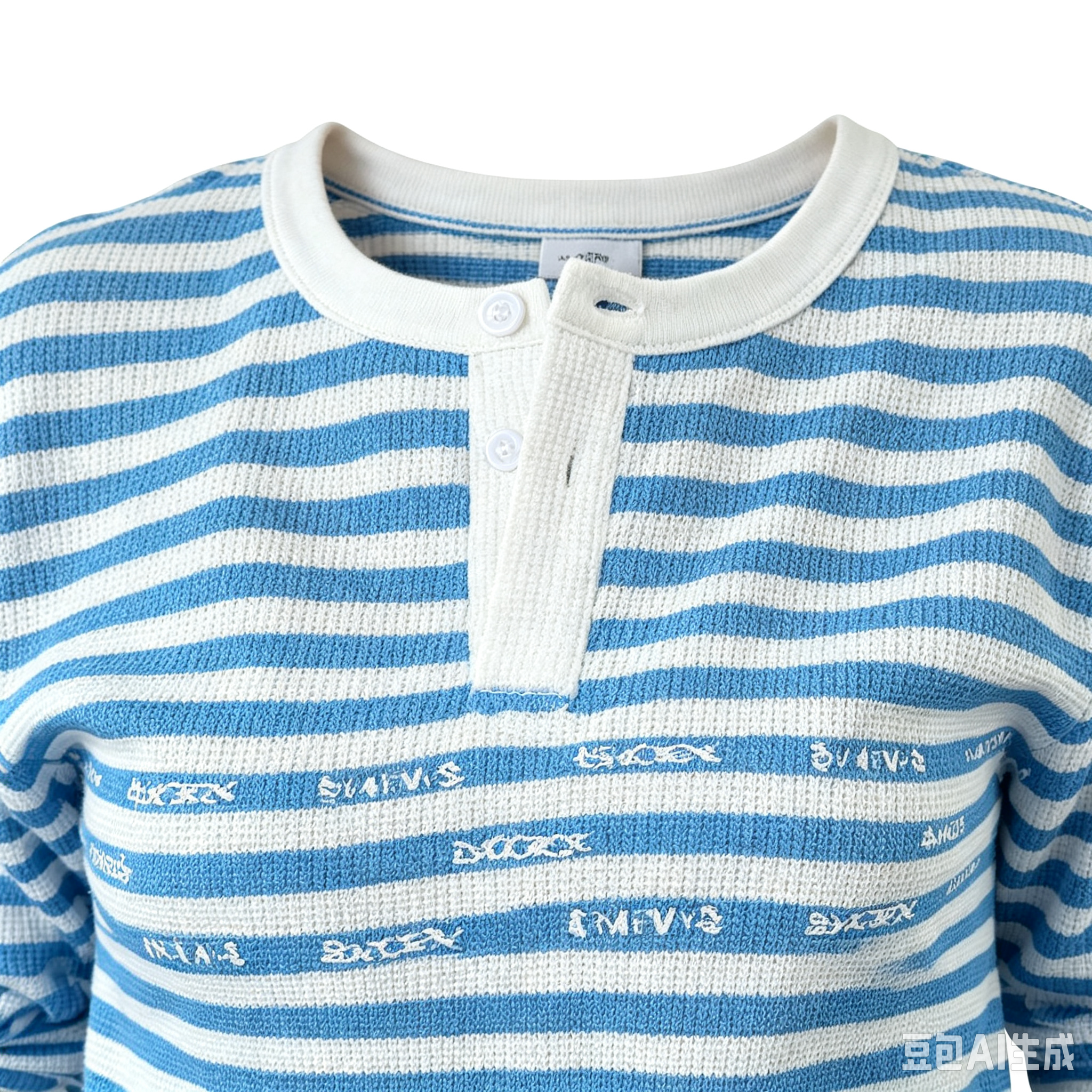 Blue striped long-sleeve