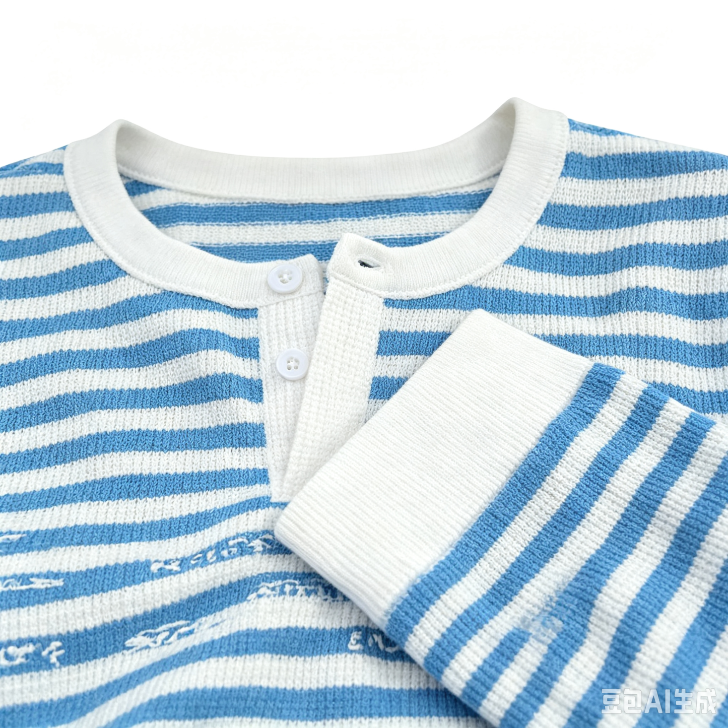 Blue striped long-sleeve