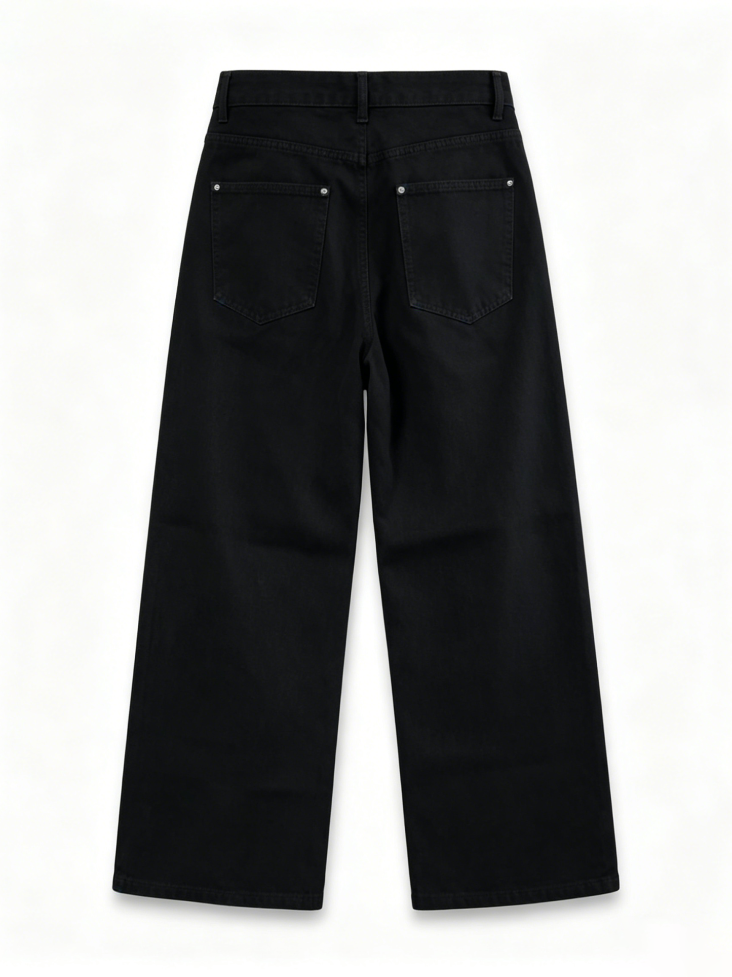 ULTRA WIDE BLACK DENIM JEANS