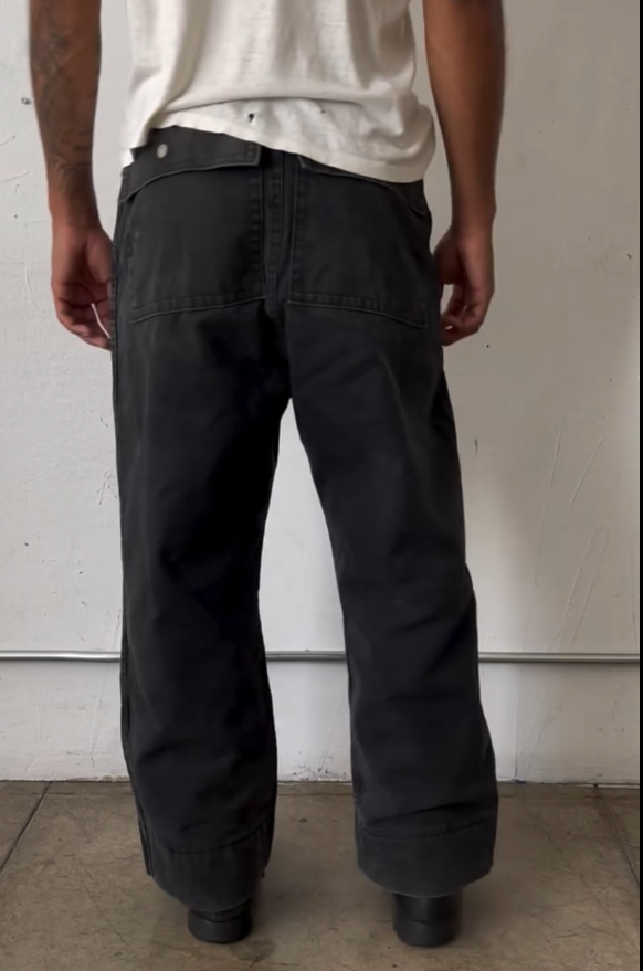 1950S DIRTY FIREMAN’S PANTS|Dark Khaki
