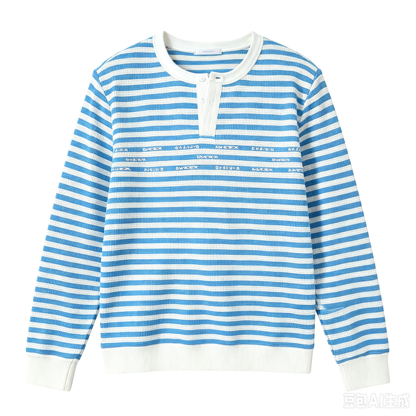Blue striped long-sleeve