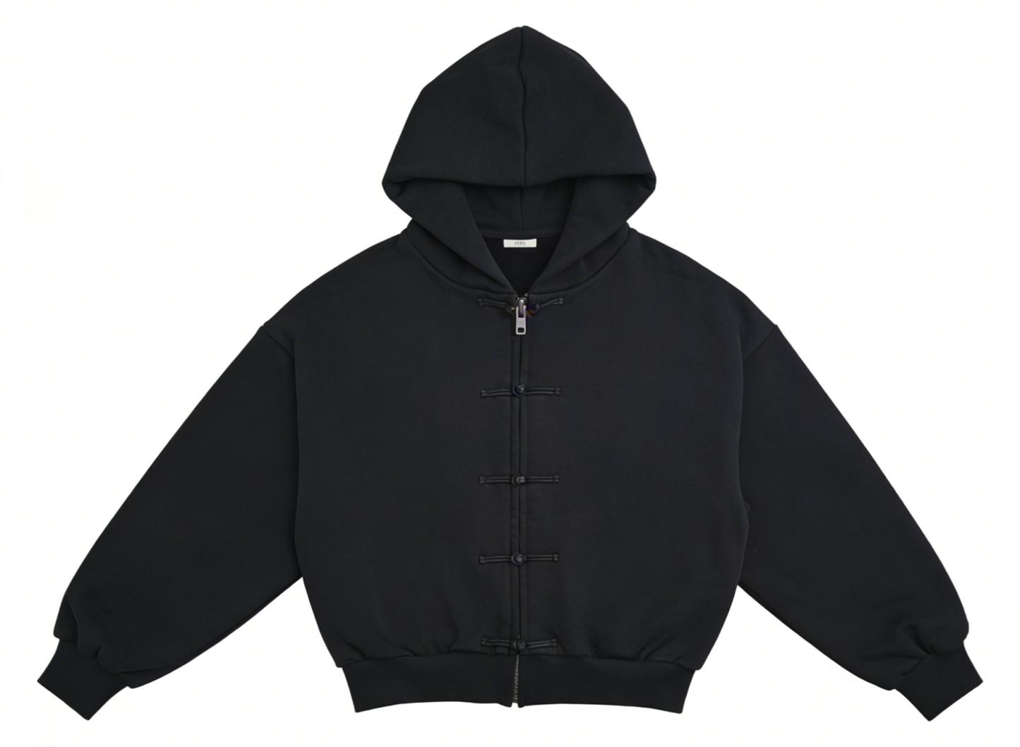 ORIENTAL KNOT HOODED ZIP-UP