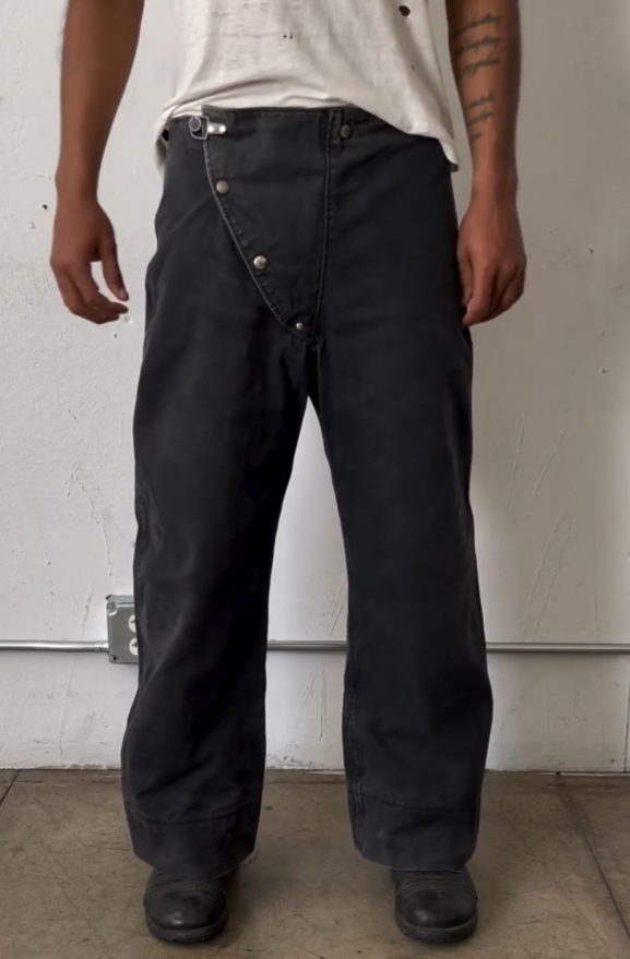 1950S DIRTY FIREMAN’S PANTS|Dark Khaki