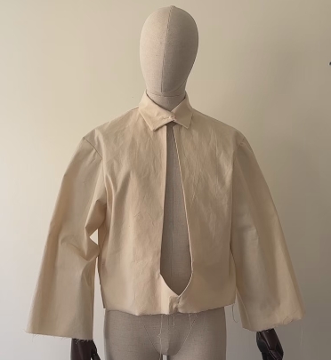 Necktie Cutout Jacket