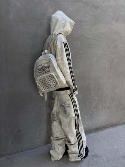 “POLAR” WHITE LEATHER SET