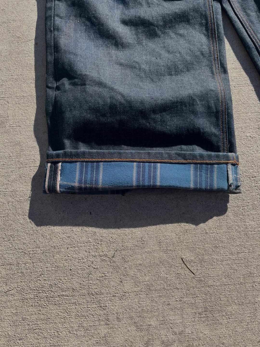 13OZ PLAID-LINED SELVEDGE DENIM