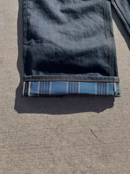 13OZ PLAID-LINED SELVEDGE DENIM