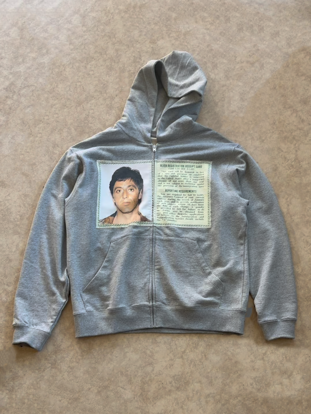 SCARFACE ID ZIP UP HODDIE