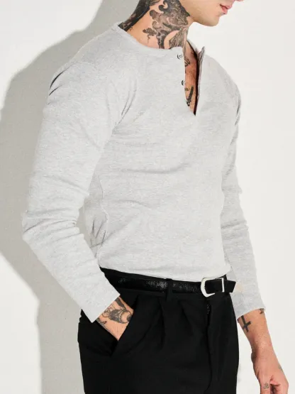 CLASSIC SLIM FIT HENLEY 