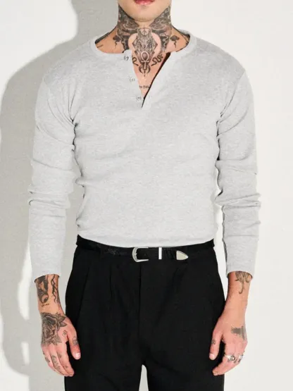 CLASSIC SLIM FIT HENLEY 