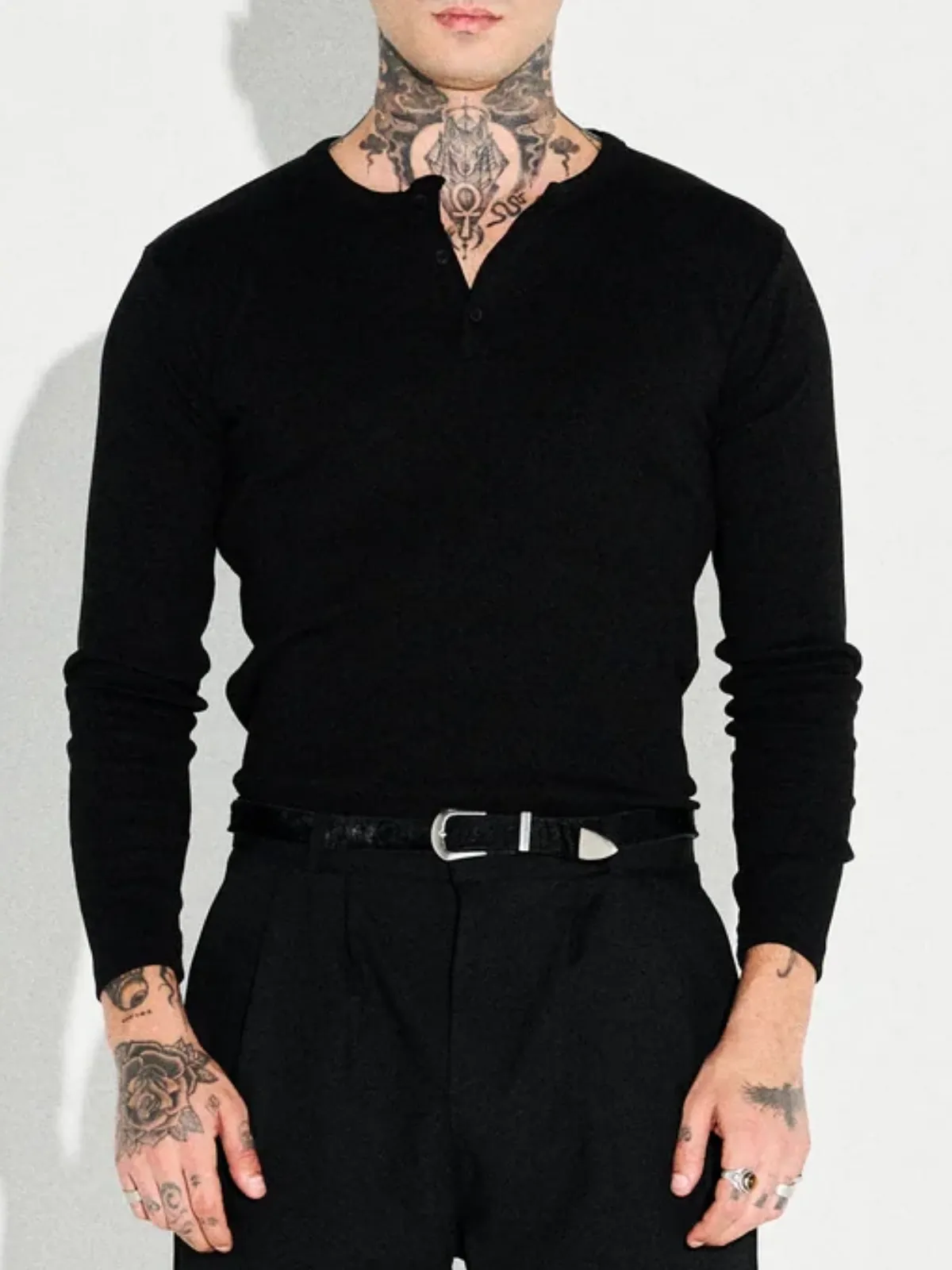 CLASSIC SLIM FIT HENLEY 