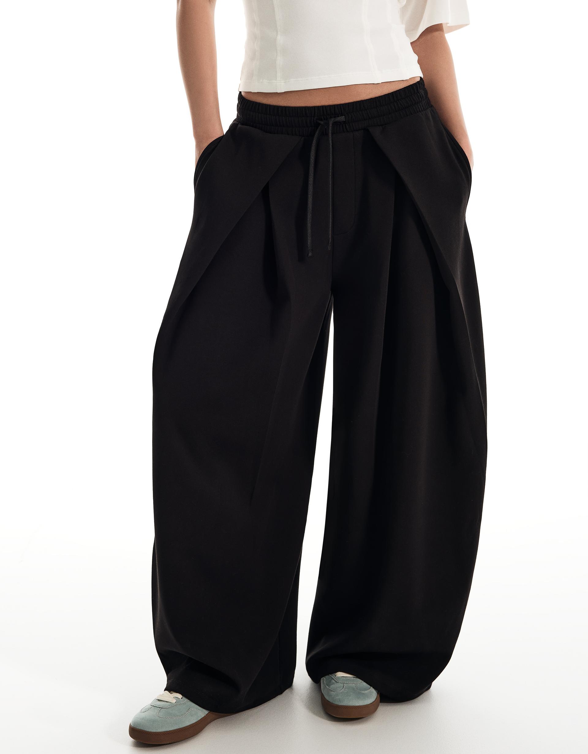 NEOPRENE WIDE TROUSERS