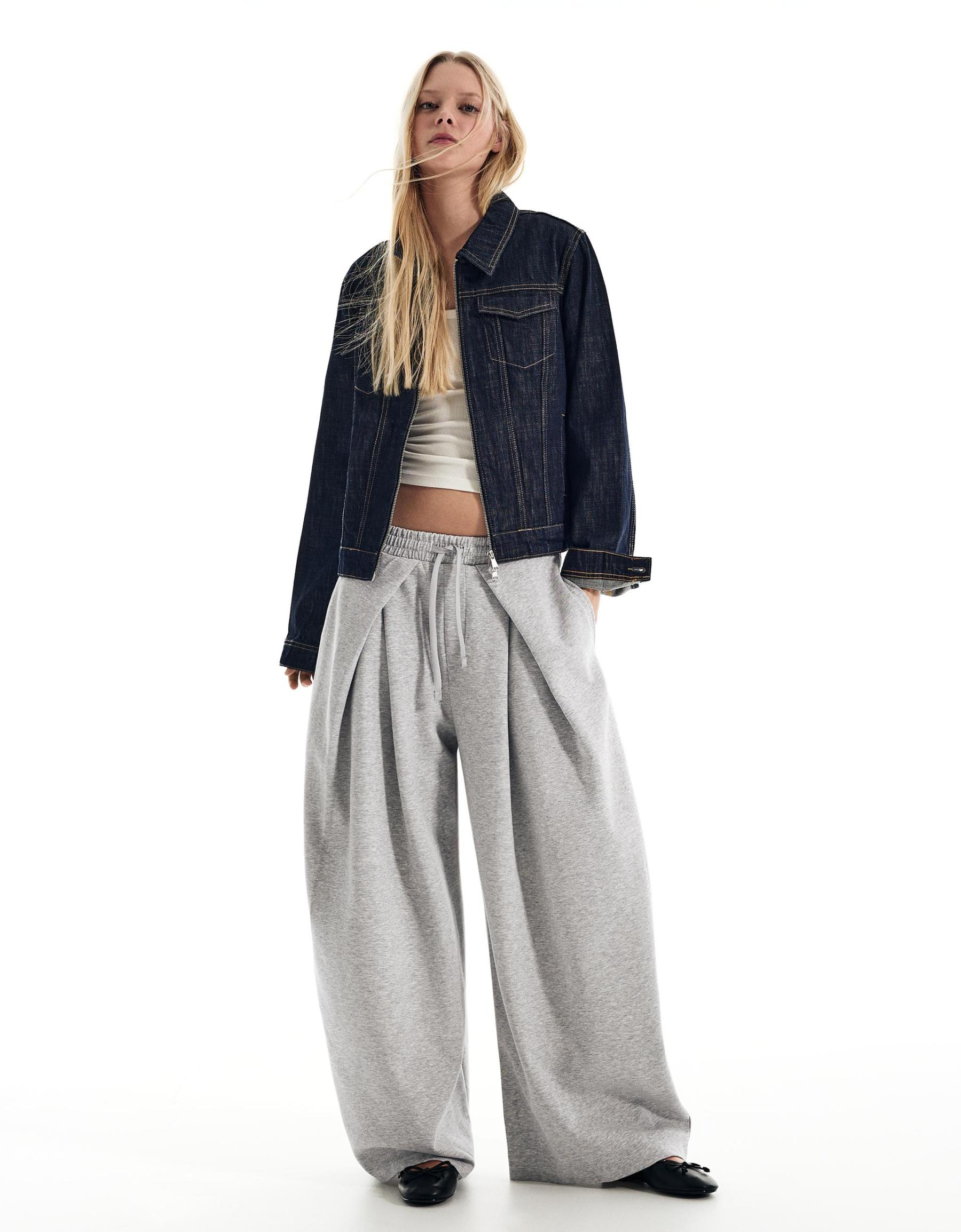 NEOPRENE WIDE TROUSERS