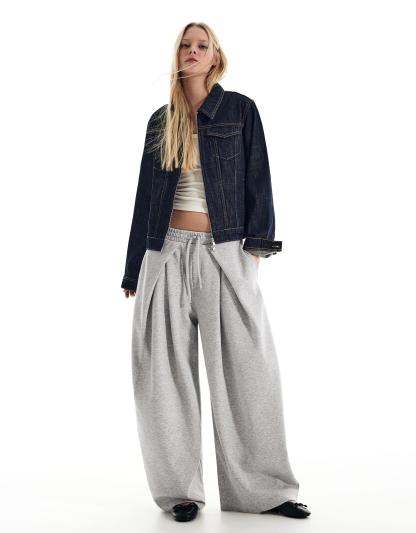 NEOPRENE WIDE TROUSERS