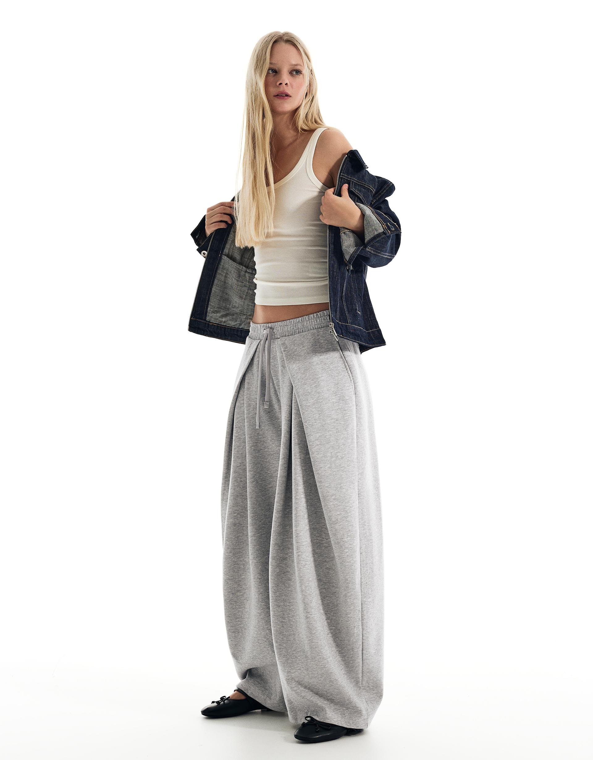 NEOPRENE WIDE TROUSERS