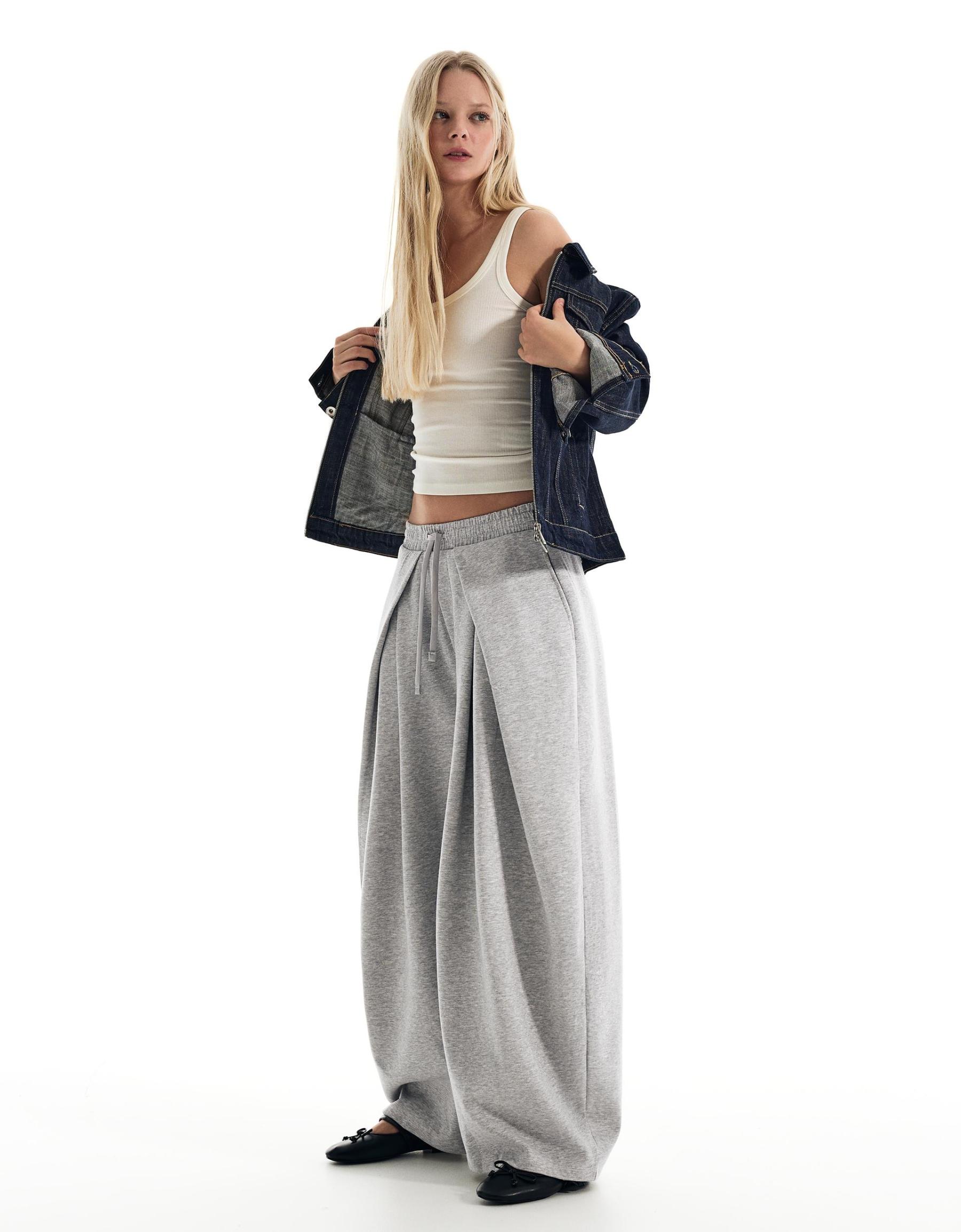 NEOPRENE WIDE TROUSERS