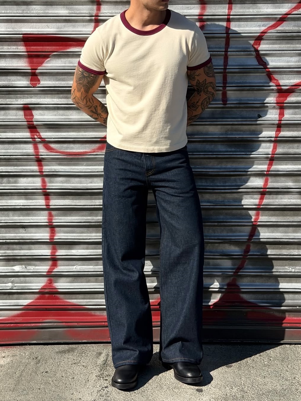 TOKYO RAW STRAIGHT-WIDE JEANS