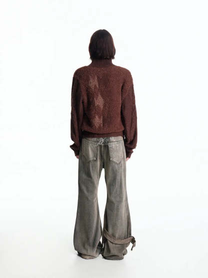 Vintage Fencing Inspired Knit Sweater