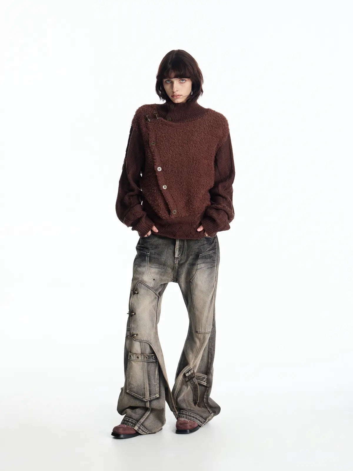 Vintage Fencing Inspired Knit Sweater