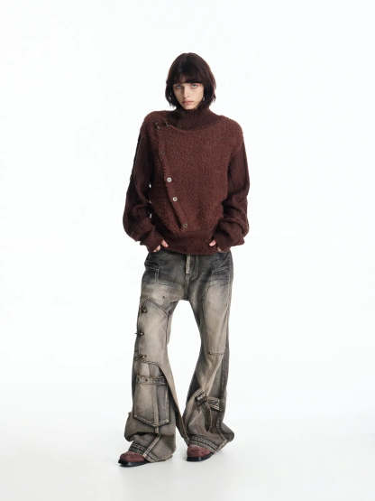 Vintage Fencing Inspired Knit Sweater