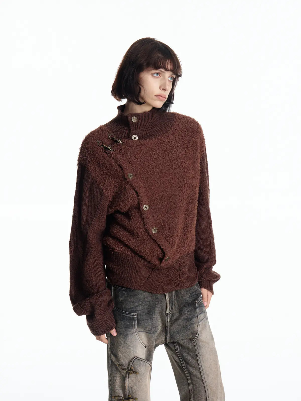 Vintage Fencing Inspired Knit Sweater