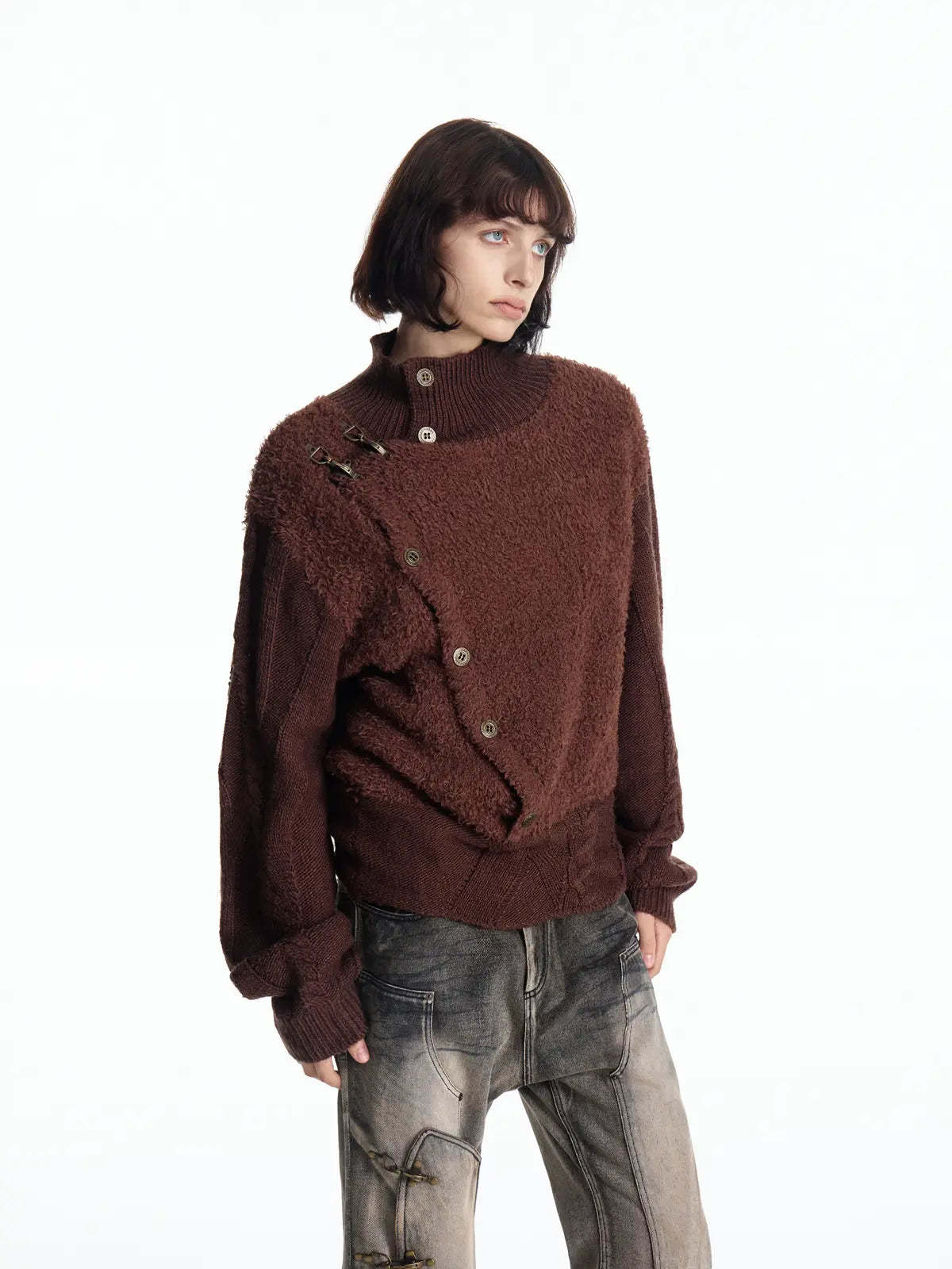 Vintage Fencing Inspired Knit Sweater