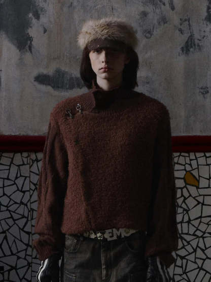 Vintage Fencing Inspired Knit Sweater